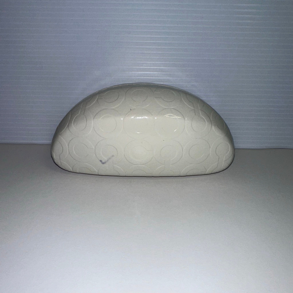 Coach Accessories - Coach Cream Beige Brown Signature Glasses Hard case
 One Size Not Perfect
